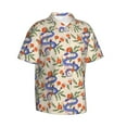 thumbnail image 2 of Daiia Snake Hawaiian Shirt for Men Gentle Cotton Regular Short Sleeve Casual-3X-Large, 2 of 9