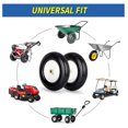 thumbnail image 7 of 4.80/4.00-8" Wheelbarrow Tire, 16" Flat- Solid Tire and Wheel, 3" Centered Hub, 5/8" Axle Bore Hole,for Garden Wagon Cart Trolley Dolly Lawn Mover Go Kart Replacement(2 Pack), 7 of 7