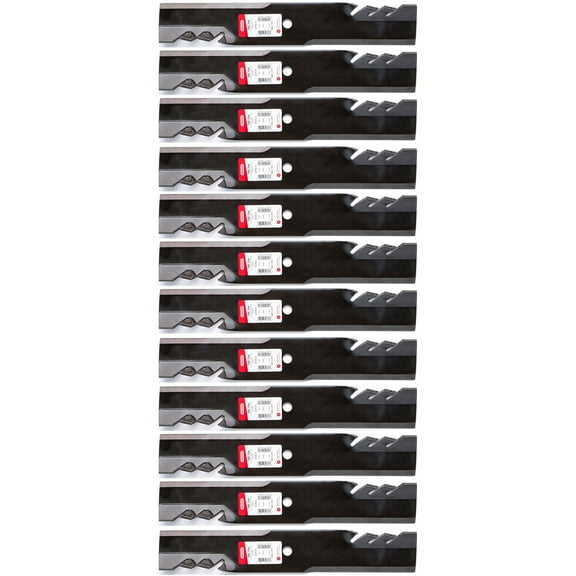 12PK Oregon 396-704 G6 Gator Blades for 52" Dixie Chopper 30227-52T, 30227-52X