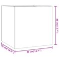 thumbnail image 4 of vidaXL Planter 40x41x40 cm Corten Steel, 4 of 5