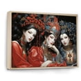 thumbnail image 2 of Designart "Kabuki Theatre Japon wall art III" Japanese Floater Framed Wall Art Living Room, 2 of 7