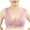 Purple, variant on Bras for Women Push up Front Button Bra Plus Size Comfortable Wireless Bras Stretch Full Coverage Everyday Bra