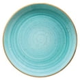 thumbnail image 2 of Aqua dia.10.5" Round Blue Porcelain Plate (Set of 4), 2 of 5