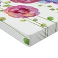 thumbnail image 2 of Ambesonne Flower Fitted Sheet, Bohemian Pink Blossom, Twin XL Size, Pink Purple Blue, 2 of 3