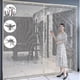 thumbnail image 1 of Cortina de puerta magnética resistente, antimosquitos e insectos, cierre automático, gasa invisible, compatible con mosquiteros de gran tamaño, 1 of 4