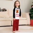 thumbnail image 7 of Matching Family Pajamas Sets Christmas PJ's Deer Print Top and Pants Bottom Sleepwear, 7 of 7