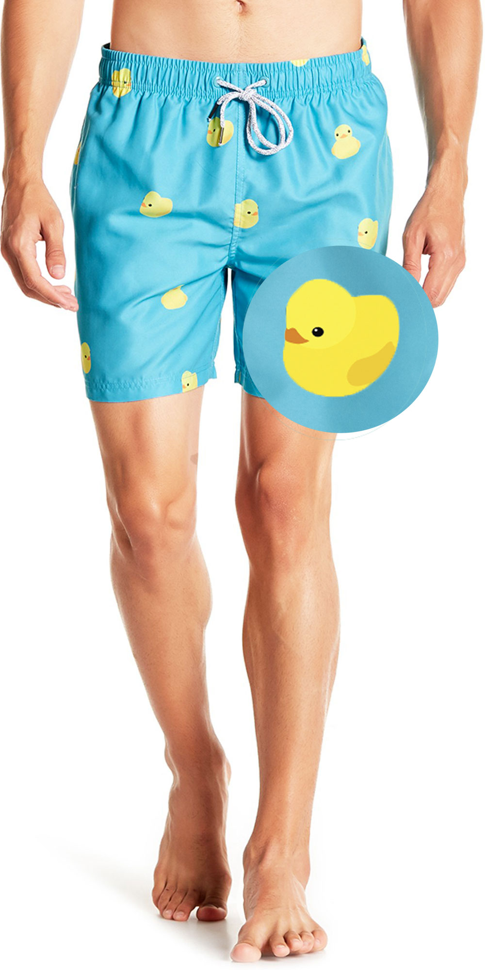 mens rubber ducky swim trunks