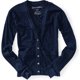 thumbnail image 1 of Suéter tipo Cárdigan Aeropostale Burnouthin para mujer azul mediano, 1 of 1