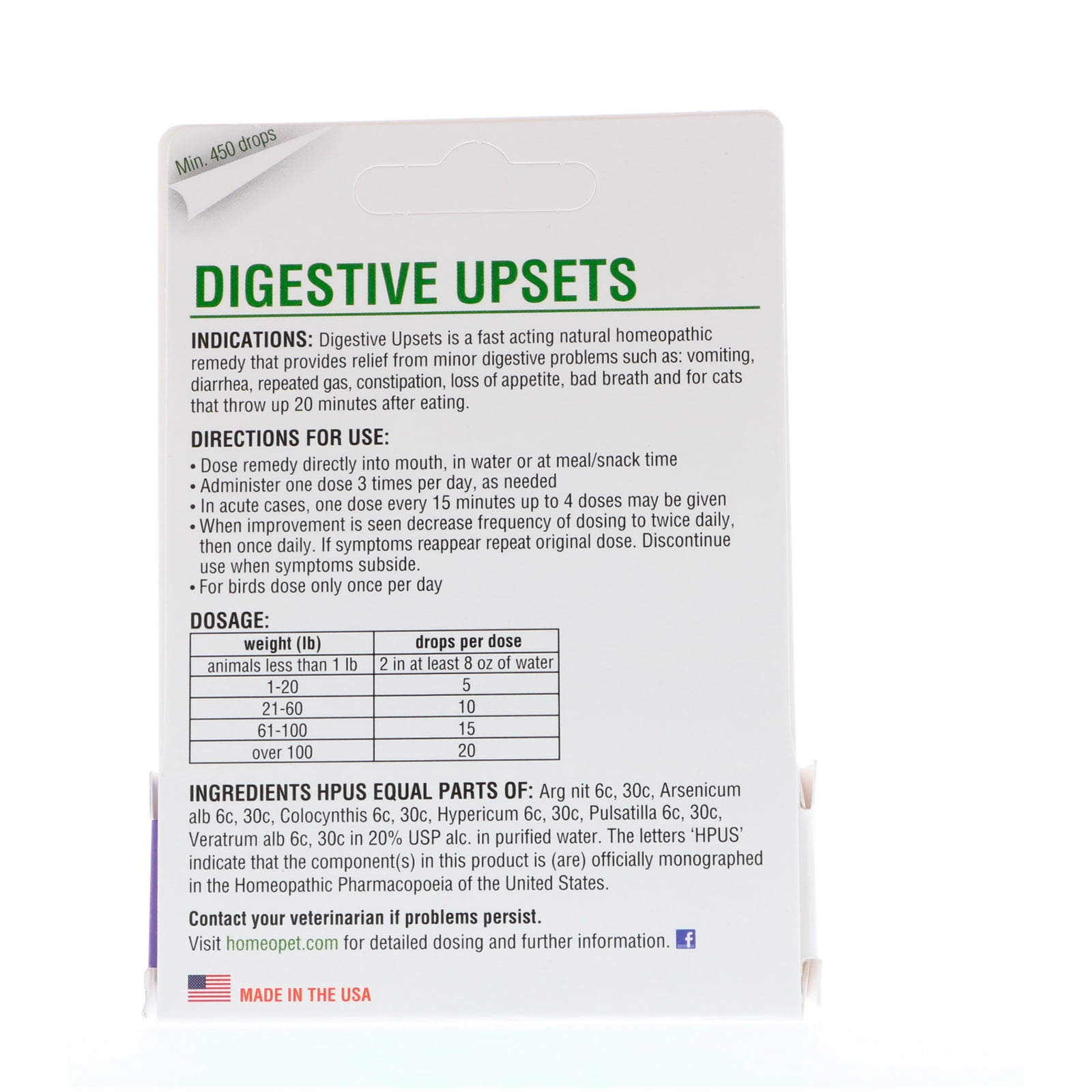 homeopet digestive plus