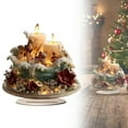 thumbnail image 2 of 2D Acrylic Christmas House Tabletop Ornaments With Base, Christmas Teapot House Decor For Home Table,Fireplace,Kitchen,Porch,Whimsical Holiday Display, Festive Christmas Village Accessory, 2 of 9