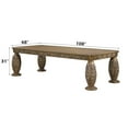 thumbnail image 3 of Acme Constantine Dining Table, Brown & Gold Finish, 3 of 8