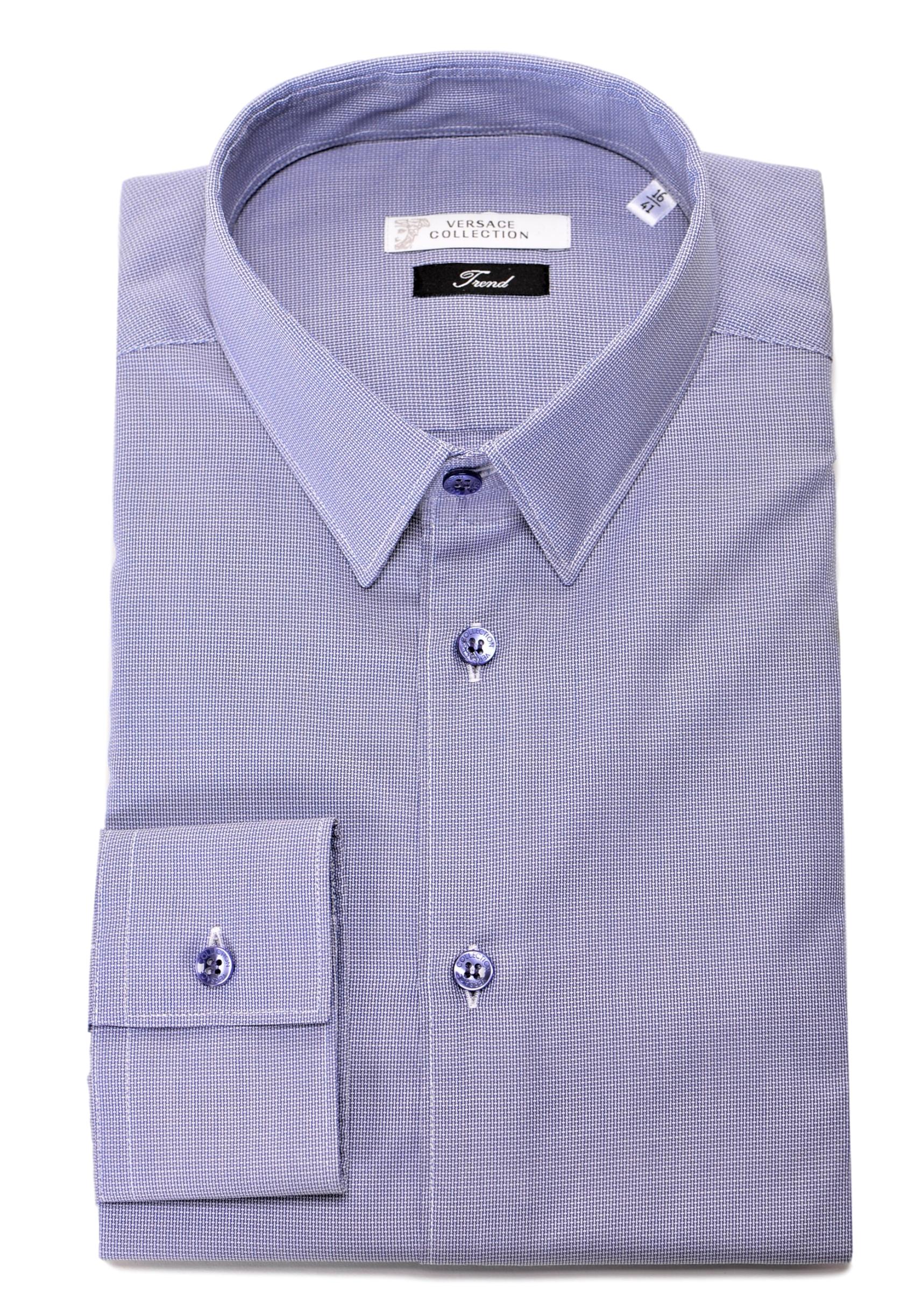 versace blue dress shirt