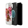 thumbnail image 2 of DistinctInk Tough Case for Apple iPhone 14 (6.1" Screen), Compatible with MagSafe Charging - Valentine's Day Vizsla Puppy, 2 of 6