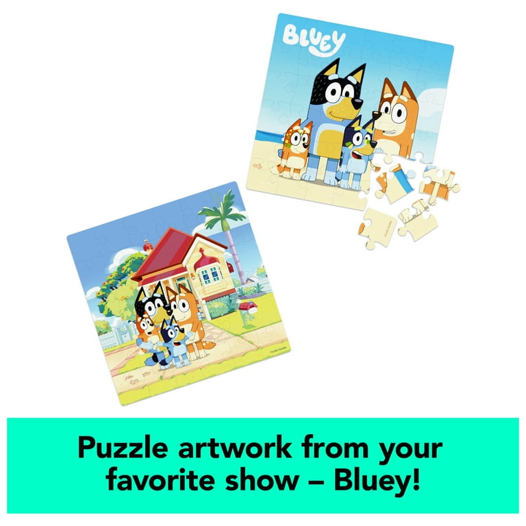 Bluey 36-Piece Jigsaw Puzzle 2-Pack, Fun Toy Gift Set for Kids