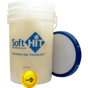 Soft HIT Bucket with Yellow Training Softball (18 Balls) by Soft HIT