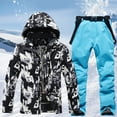 thumbnail image 2 of Mens Ski Jacket and Pant Set Waterproof Ski Outfits for Men Snowboarding Jacket Winter Warm Mens Snow Suit, 2 of 6