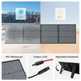 thumbnail image 6 of MHPOWOS Portable Foldable 220W 40V Solar Panel IP67 Waterproof Solar Panel Kit with Adjustable Kickstand for Power Station Camping Home Backup Off Grid System, 6 of 8