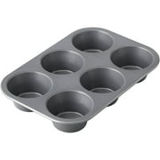 Wilton Treats Made Simple Non-Stick 6-Cavity Jumbo Muffin and Cupcake Pan