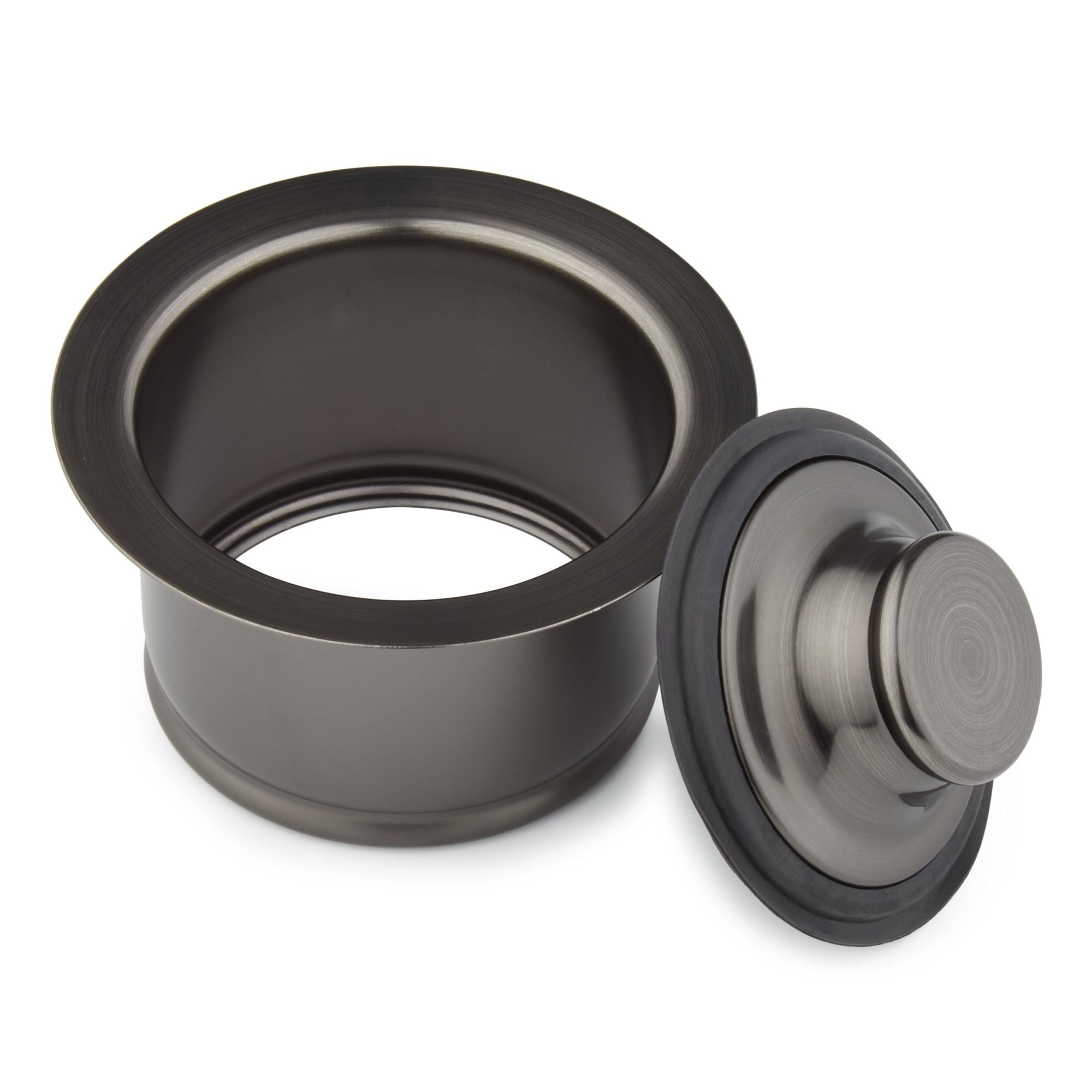 Open Box Signature Hardware Deep Garbage Disposer Flange & Stopper - Aged Brass