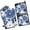 Blue Pioneer Flower-2, variant on Blue Pioneer Flower Kitchen Oven Mitt and Pot Holder Sets 2 Pcs for Baking, Cooking and Grilling, Heat Resistant Up To 392 °F