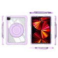 thumbnail image 2 of XYX Shockproof Tablet Case for iPad Pro 11 inch 4th/3rd/2nd Gen (2022/2021/2020) with 360 Rotating Stand, Slim Lightweight Protective Case, Purple, 2 of 5