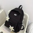thumbnail image 3 of Stylish Plush Star Decor Backpack - All-Match Rucksack with Large Capacity for Students, 3 of 4