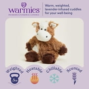 Warmies Junior 9” Cow Stuffed Animal, Microwavable Heated Plushies and Weighted Soft Plush Toys