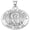 Sterling Silver, variant on Picturesongold.Com Saint Felix Nola Religious Necklace Pandants Female-2/3 inch Dime-Sterling Silver