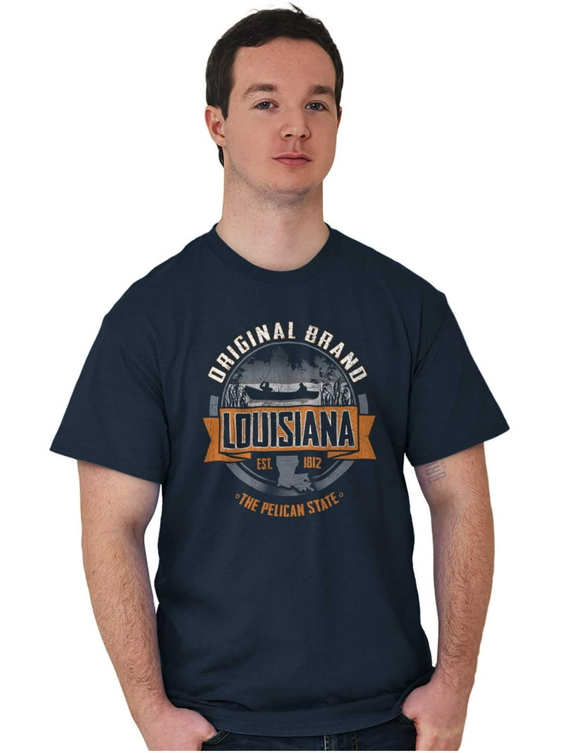 Original Brand Louisiana Fishing LA Men's Graphic T Shirt Tees Brisco Brands  X - Walmart.com, image size:800x1067