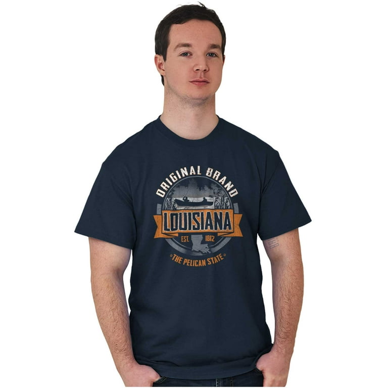 Original Brand Louisiana Fishing La Graphic T Shirt Men or Women Brisco Brands, Adult Unisex, Size: XL, Blue