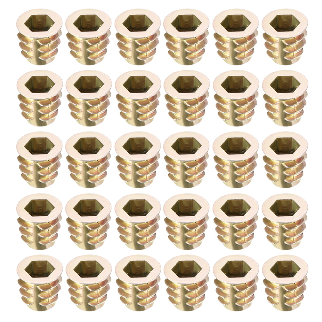 Threaded Insert M6 Threaded Rod Epoxy Wood Filler Uxcell Furniture Nuts ...