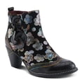thumbnail image 3 of Spring Step L'Artiste Glynn Women's Floral Oxford Bootie - Pretty & Punk, Suede with Rainbow Stitching, 3 of 9