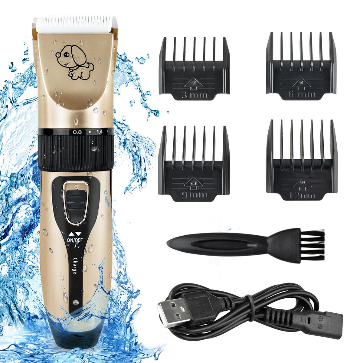 Dog Clippers, Dog Grooming kit Cordless Adjustable Pet
