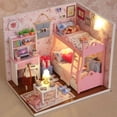 thumbnail image 3 of Ogrmar Wooden Dollhouse Miniatures DIY House Kit with Cover and Led Light-Blossom Age, 3 of 5