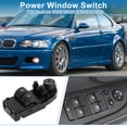 thumbnail image 2 of Interruptor de ventana eléctrica Unique Bargains No.61319132164/61319217352 Interruptor de control de ventana para BMW 328i 2007-2013 Base 3.0L L6 - Gas Plástico Negro, 2 of 7