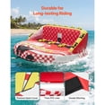 thumbnail image 4 of KFFKFF Towable Tubes for Boating, 4-Rider Inflatable Towable Tube for Boat to Pull, 680 lbs Capacity Water Sports Boating Tubes - with Full Nylon Cover, Dual Tow Points, 4 of 9