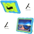 thumbnail image 4 of ELEHOLD Hybrid Rugged Case for Samsung Galaxy Tab A9 Plus 11.0" (2023), Heavy Duty Shockproof Cover with 360° Rotation Handstrap Kickstand Detachable Shoulder Strap Case for Galaxy Tab A9+,Blue Green, 4 of 9