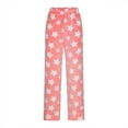 thumbnail image 4 of FAIWAD Pajama Pants for Women Fleece Plush Winter Warm Pjs Cinch Bottoms Elastic Waist Fuzzy Loungewear, 4 of 8