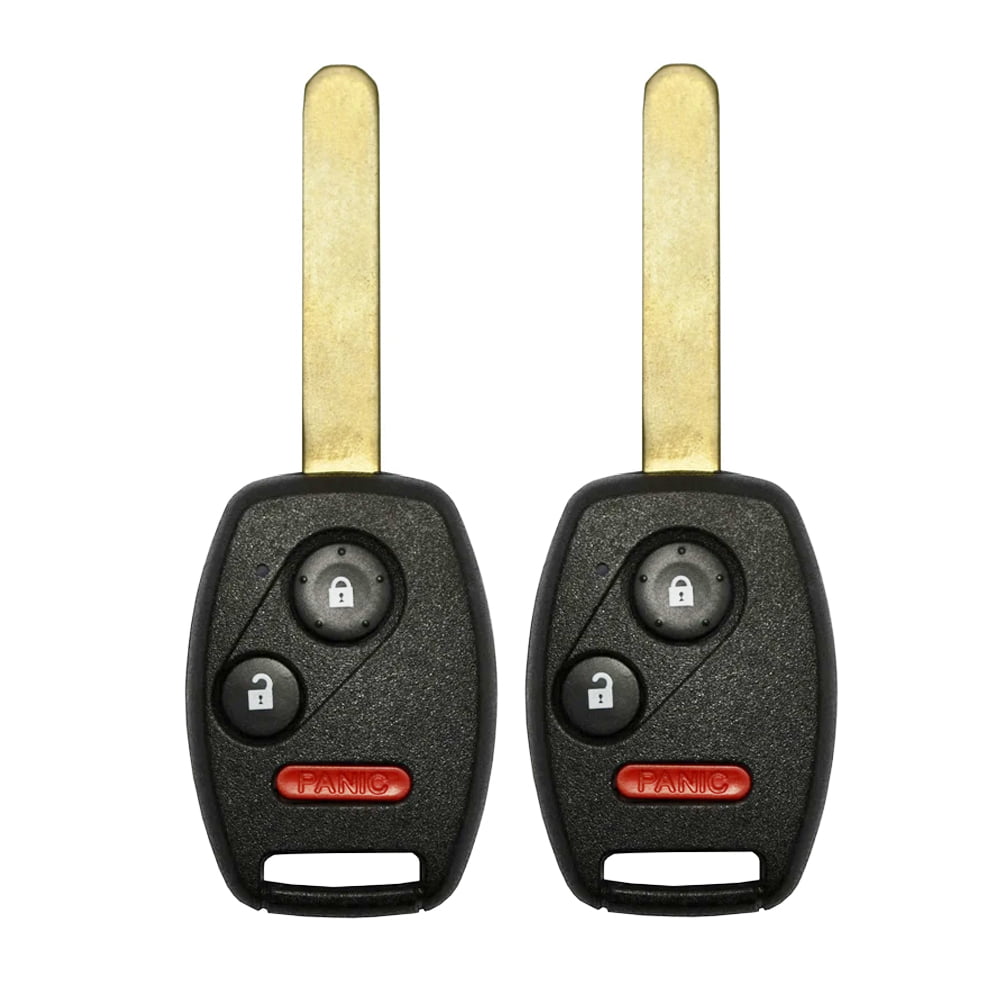 2Pc Remote Car Key Fob For Honda Civic 2006 2007 2008 2009 2010 2011 2012 2013 