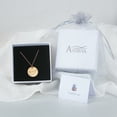 thumbnail image 2 of Anavia Round Aquarius Constellation Zodiac Star Sign Stainless Steel Rose Gold Disc 22mm Pendant Jewelry with Gift Box, 2 of 7