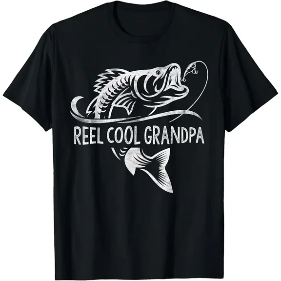 Reel Cool Grandpa Fishing Gifts Grandpa Father's Day T-Shirt