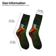 thumbnail image 2 of Goofa Hybrid Parrot in the Forest Pattern Children's Crew Socks, Kids' Daily Wear and Sports Socks, Breathable Socks, Sports Socks, Moisture-Wicking Socks for Children, 2 of 6