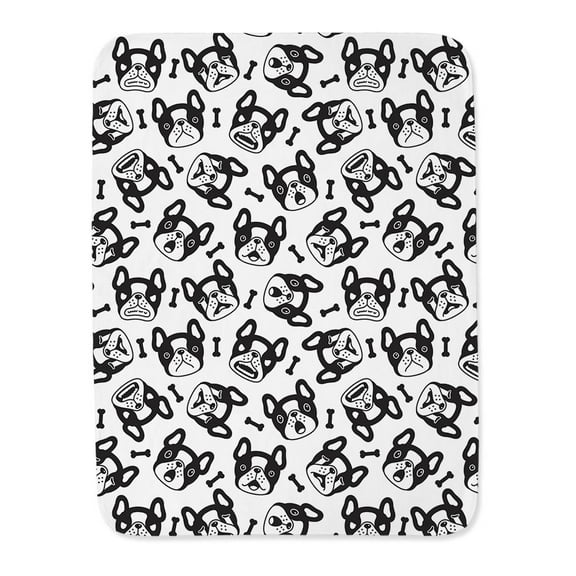 French Bulldog Pattern Blanket  -Image by Shutterstock,