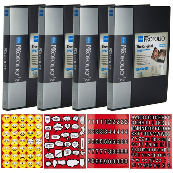 Itoya Art Profolio Original Storage Display Book 4 x 6 IA-12-4 (4) Bundle
