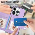 thumbnail image 6 of Magnetic Leather Phone Wallet Case Card Slot Shockproof Flip Back Cover For iPhone 16 15 14 13 12 11 Mini Pro Plus ProMax XR XS XSMax 7Plus 8Plus 7G 8G, 6 of 12