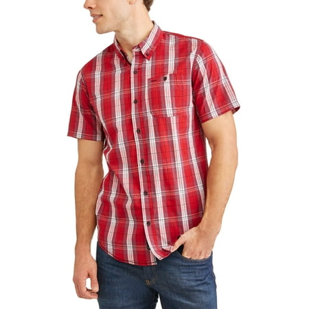 Heritage Plaid Shirt - Men's Short Sleeve Yarn Dye Plaid Woven Shirt
