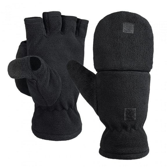 Milageto Winter Fingerless Gloves Warm Half Finger Mitten Gloves for Outdoor Everyday XS
