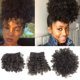 thumbnail image 1 of Allyreetress Afro Puff Cordón Cola De Caballo Con 2 Flequillos Afro High Puff Bun Con Flequillo De Resorte Y Flequillo Afro Puff Clip En Postizos Piña Updo Cola De Caballo Con Flequillo (2 # Negro Nat, 1 of 1
