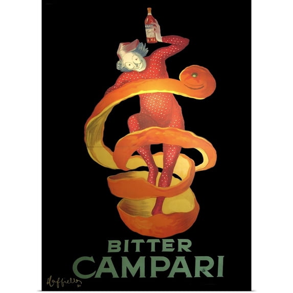 Great BIG Canvas | Rolled Vintage Apple Collection Poster Print entitled Bitter Campari - Vintage Liquor Advertisement