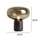 thumbnail image 2 of Lámpara de mesa de mármol, cristal, for estudio, dormitorio, decoración de mesita de noche., 2 of 6